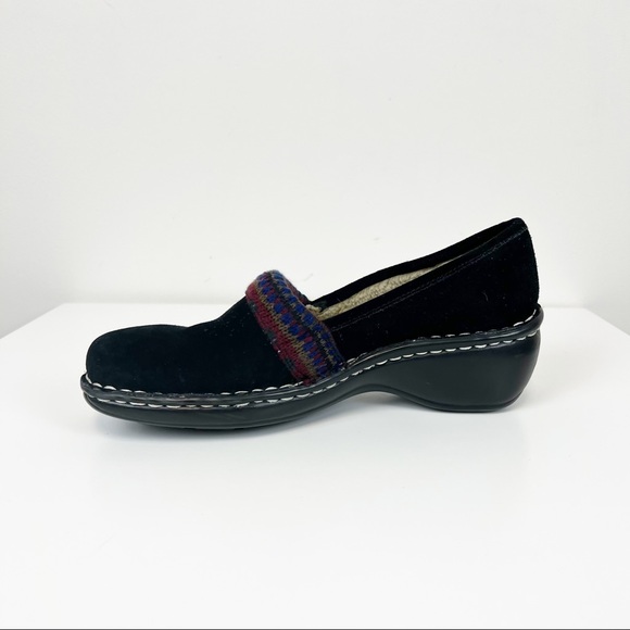 Naturalizer Womens Suri Clogs Shoes Black Suede Slip
On Wedge Size 10 M - Picture 8 of 10